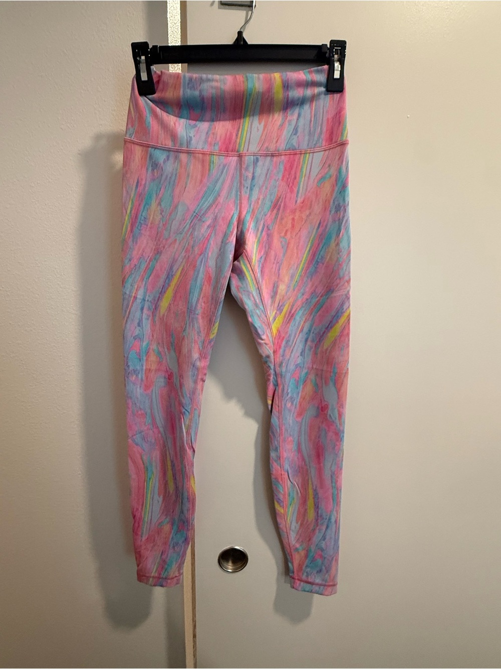 lululemon athletica Pink Multicolor Swirl Leggings